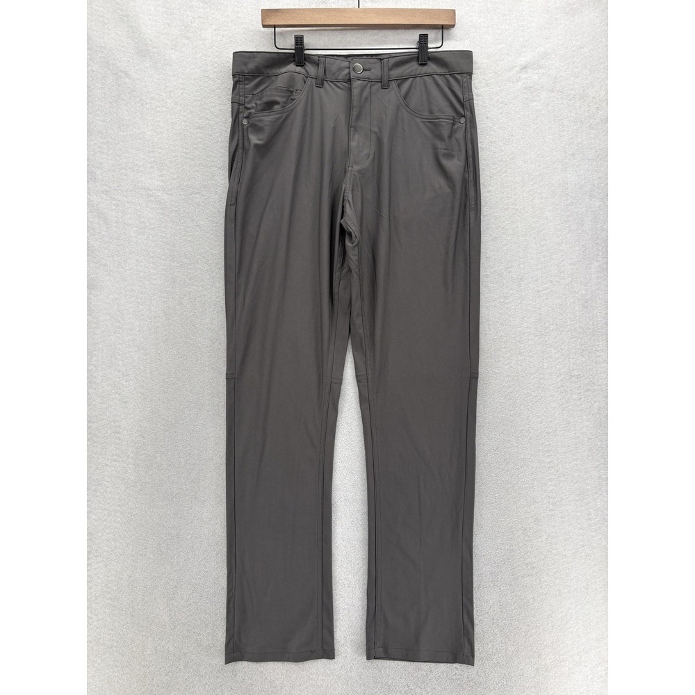 Reel Legends Pants Mens 34x32 Gray Polyester Fishing UPF 30 Stretch Outdoor